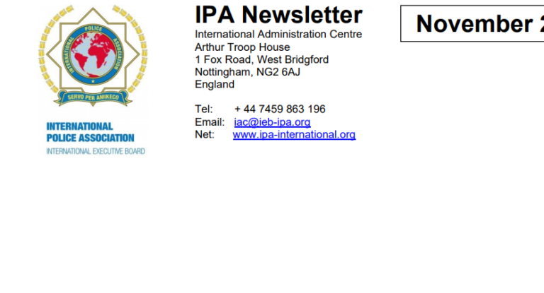 IPA Newsletter November 2020